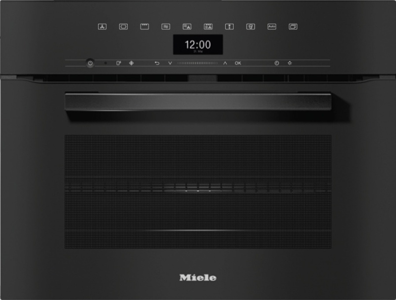 Фото компактный духовой шкаф miele h 7440 bm obsw с витрины, новый