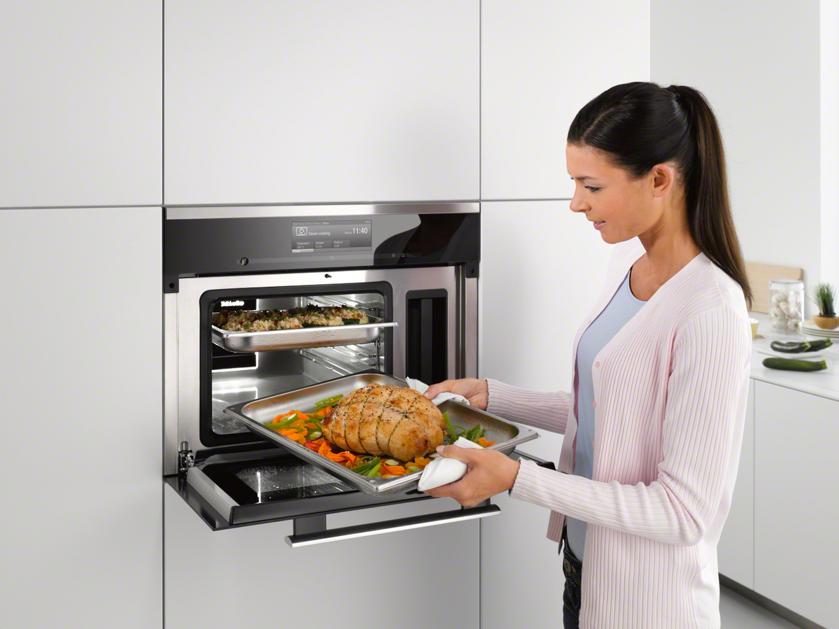 Встраиваемая пароварка Miele DG6800 EDST/CLST