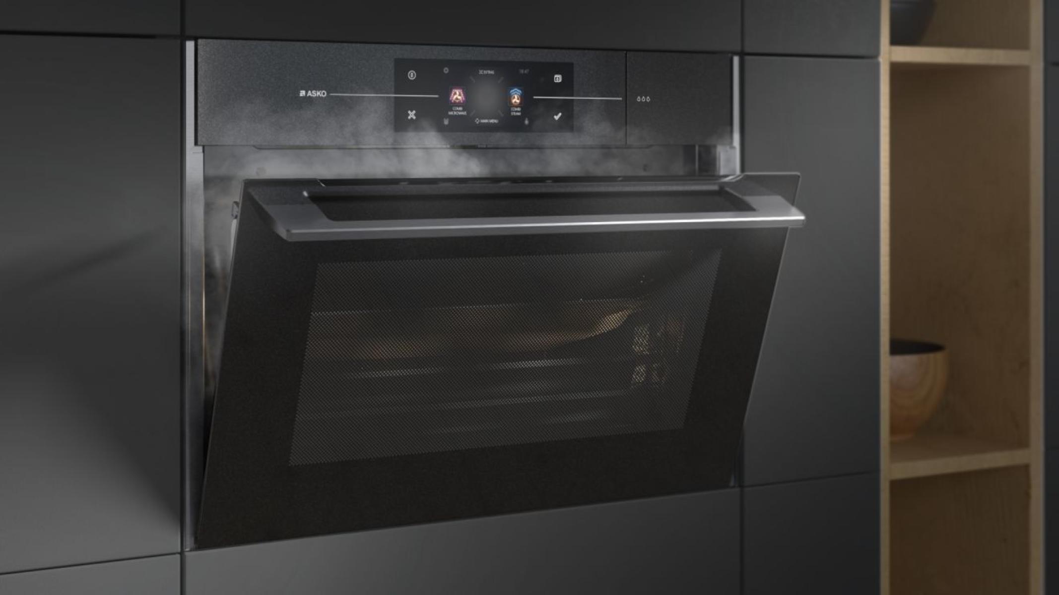 Фото духовой шкаф с функцией пара и свч asko ocsm8478g