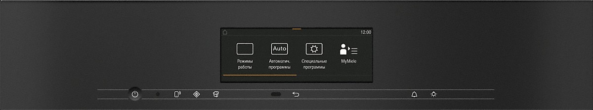 Фото компактный духовой шкаф miele h 7840 bm obsw с витрины, новый