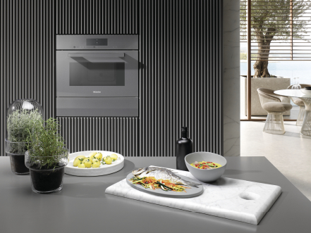Пароварка с СВЧ Miele DGM 7440 GRGR