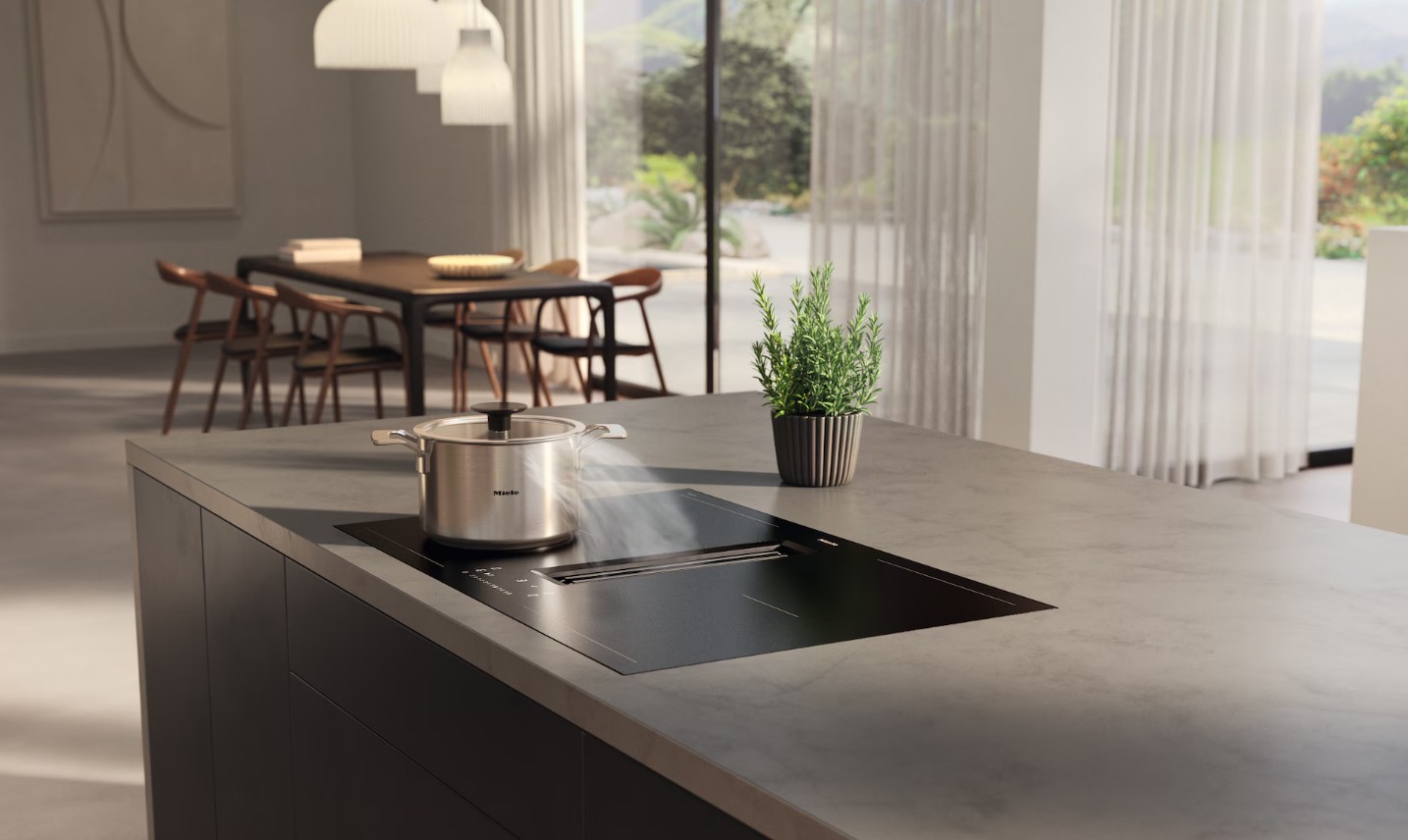 Индукционная варочная панель Miele KMDA 7876 FL U MattFinish