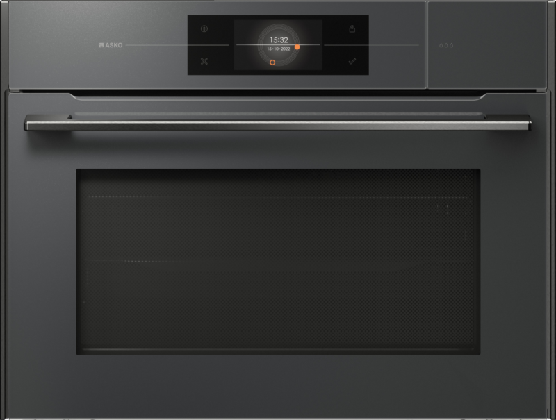 Фото духовка с функцией пароварки и свч asko ocsm8478gg