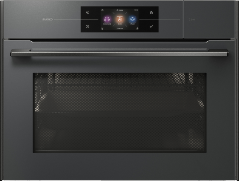 Фото духовка с функцией пароварки и свч asko ocsm8478gg