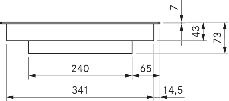 Индукционная варочная панель в версии HiLight BORA PKC3, 3 контура/2 контура